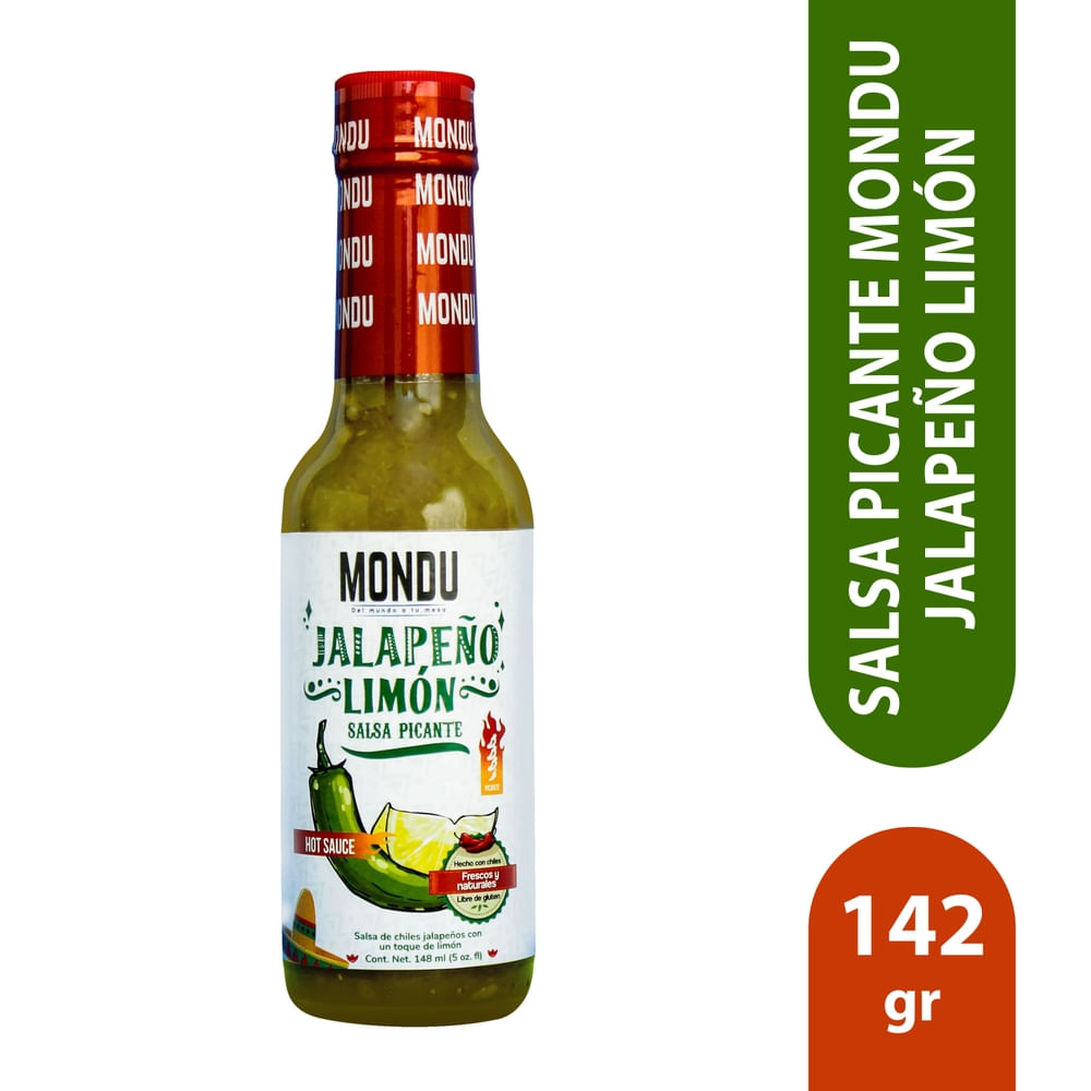 Salsa picante Mondu jalapeño limón -142g