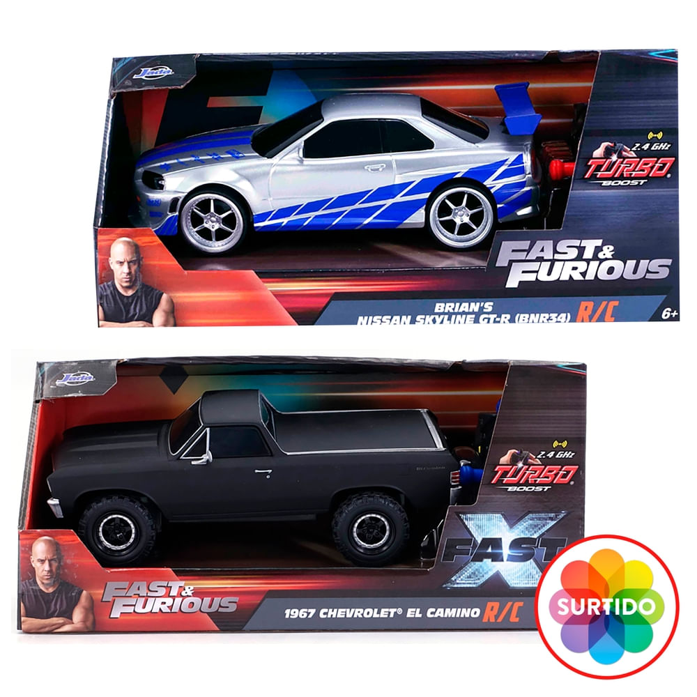 Vehiculo Jada Toys radio control rápidos y furiosos surtido