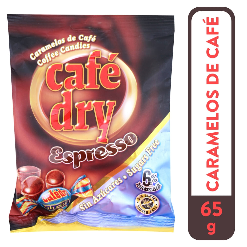 Caramelos Cafédry espresso sin azúcar - 65 g