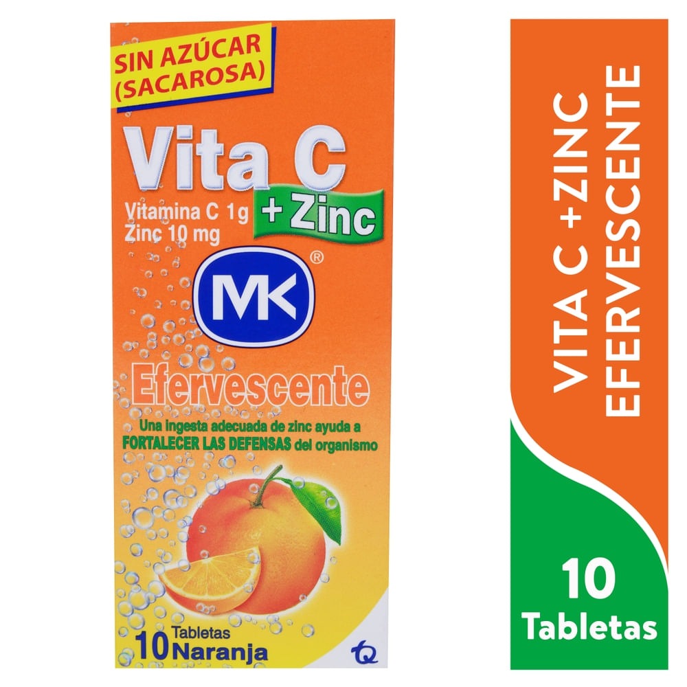 Vitamina C + Zinc Efervescente MK