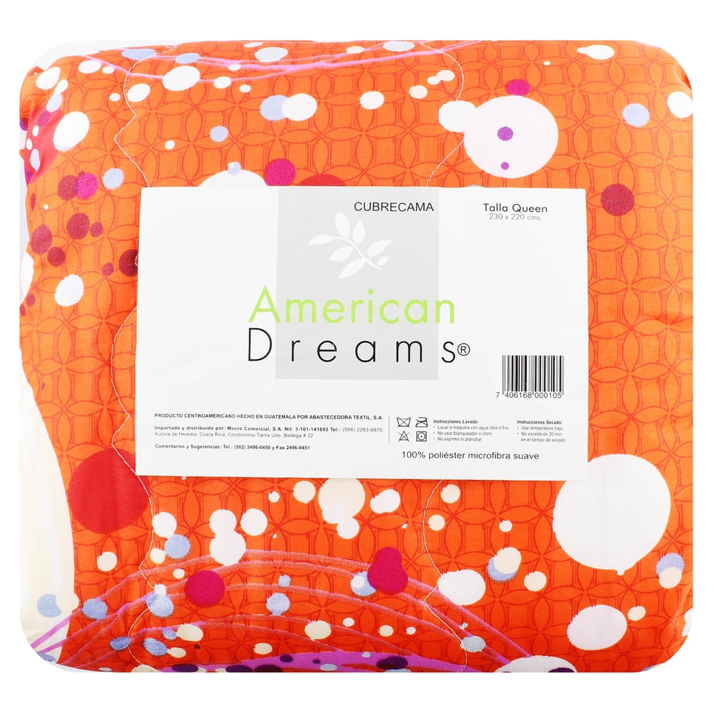 Americam Dream Cubrecama Queen