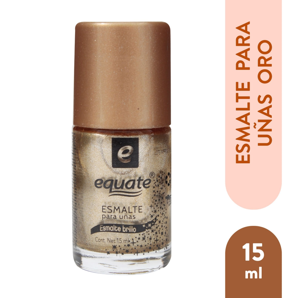 Esmalte Para Uñas Marca Equate Color Oro - 15 ml