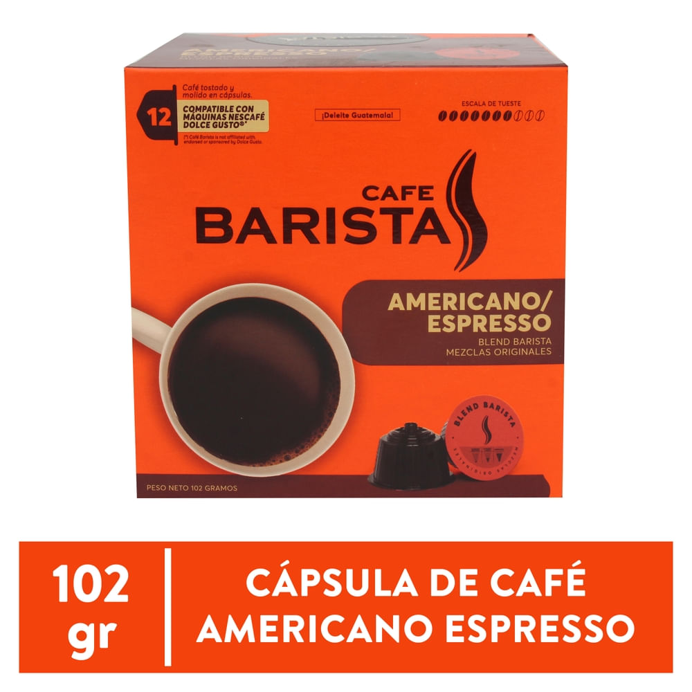 Cápsula De Café Barista Americano - 102 g