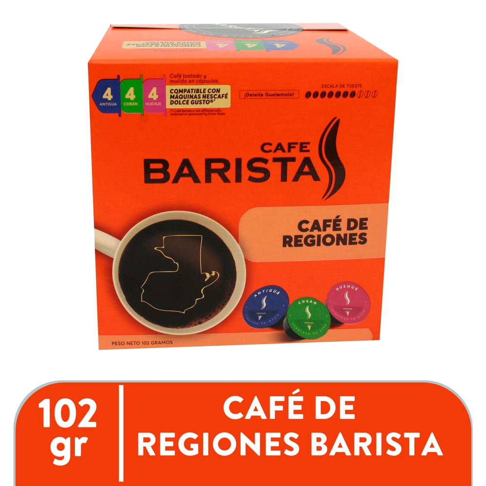 Cápsula De Café Barista Regiones - 102 g