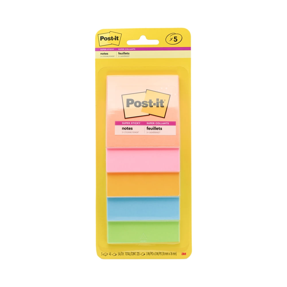 Nota Post It Rio 5 uds 3X3 -90 g