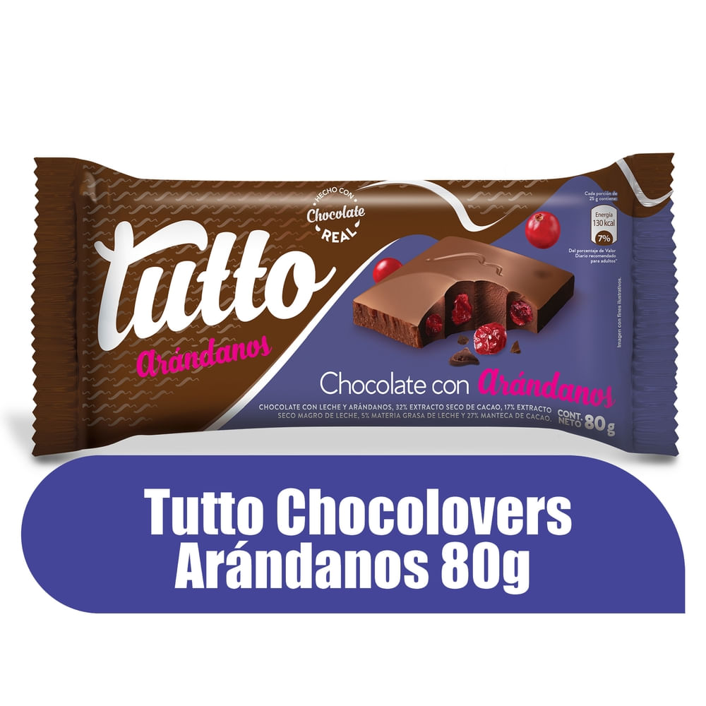 Tutto Chocolate Con Leche Y Arándano