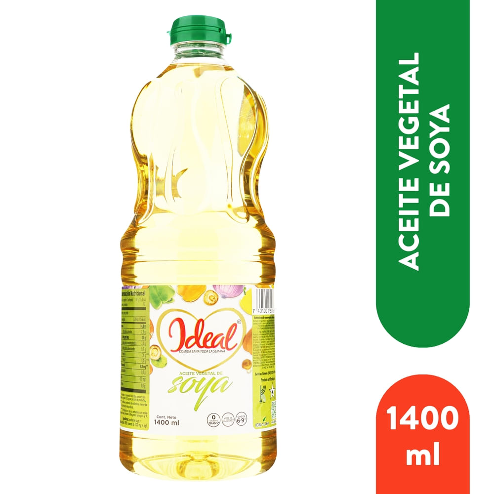 Aceite Ideal vegetal de soya - 1400 ml