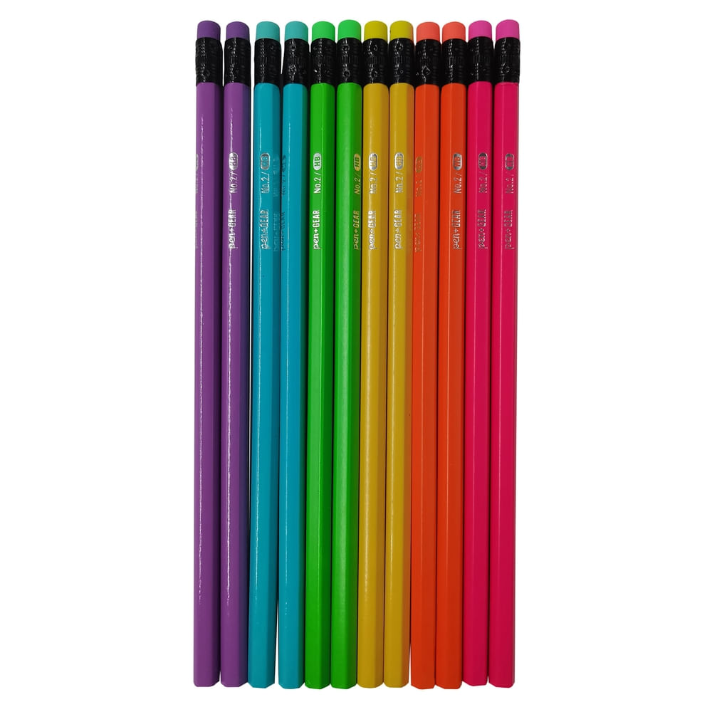 Lápices de grafito Pen + Gear diseños pastel caja - 12 Uds