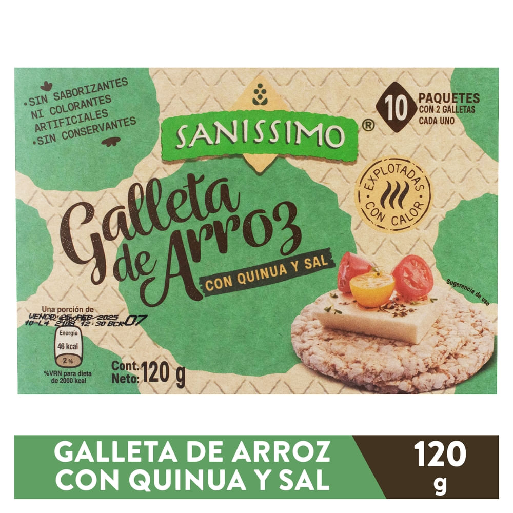 Galleta Arroz Con Quino Y Sal Sanissimo