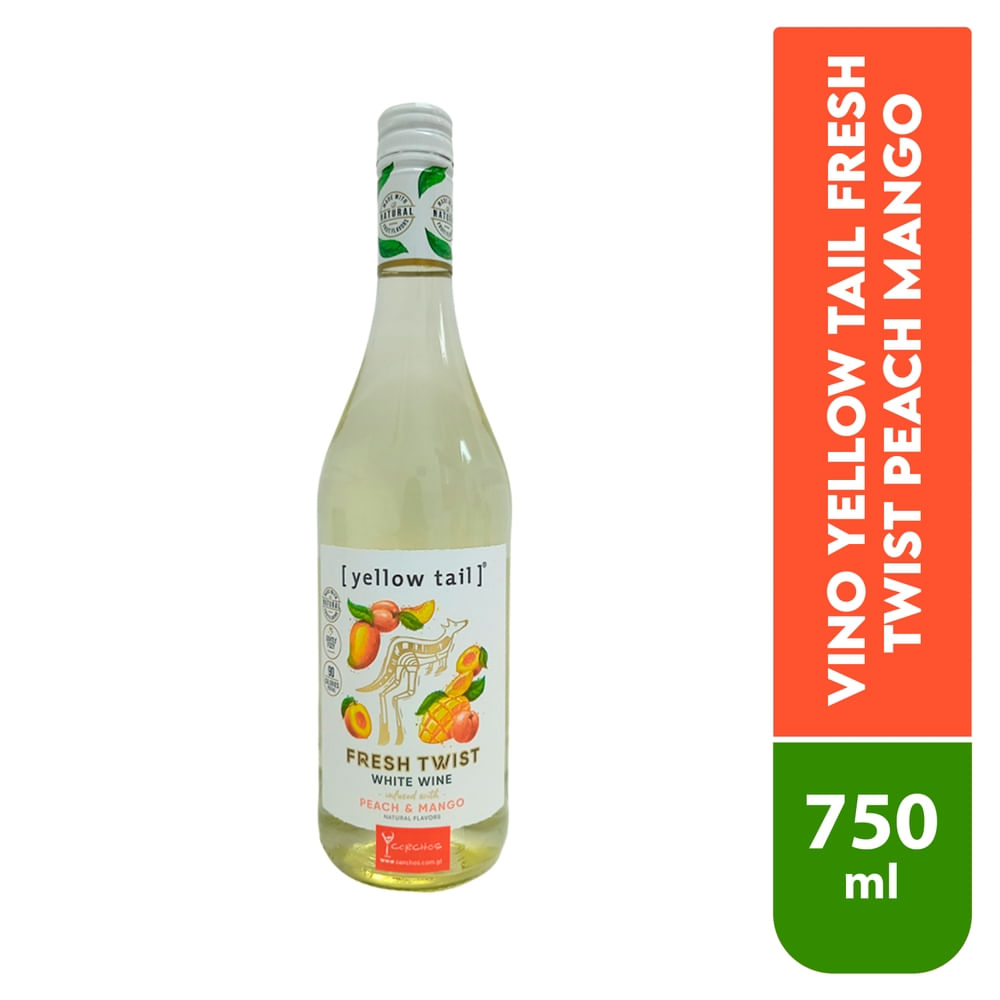 Vino Yellow Tail Fresh Twist Peach Mango - 750 ml
