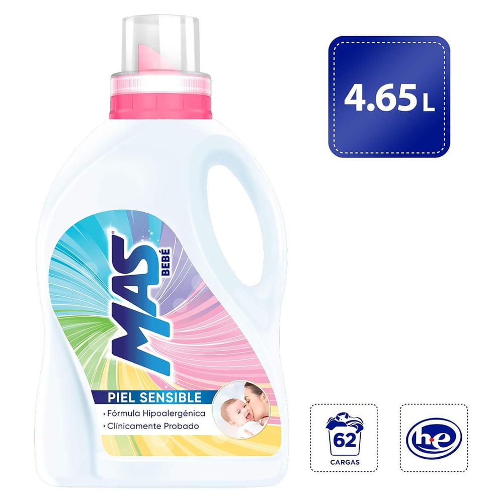 Detergente Líquido Bebe Mas