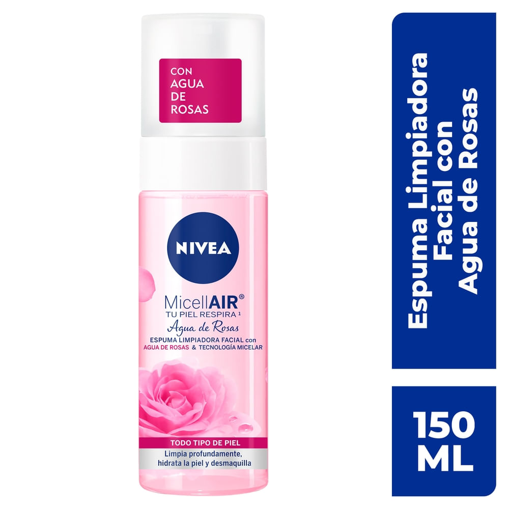 Espuma Limpiadora Facial Agua De Rosas Nivea