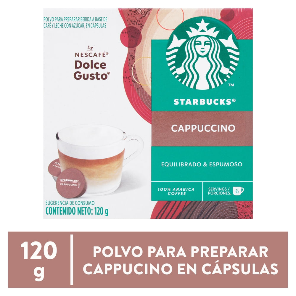 Café Starbucks By Nescafé Dolce Gusto Cappuccino Caja 12 Cápsulas - 120 g
