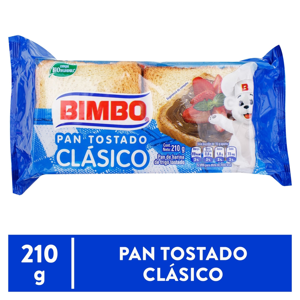 Pan Tostado Blanco Bimbo