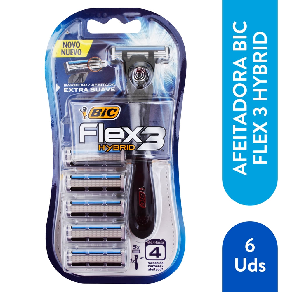 Rasuradora Bic flex 3 hybrid - 3 Uds