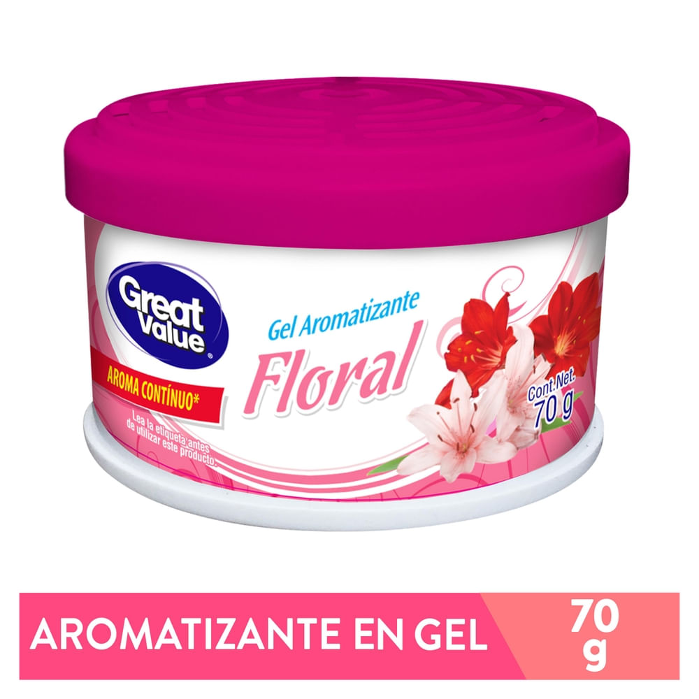 Aromatizante Great Value En Gel Aroma Floral - 70 g