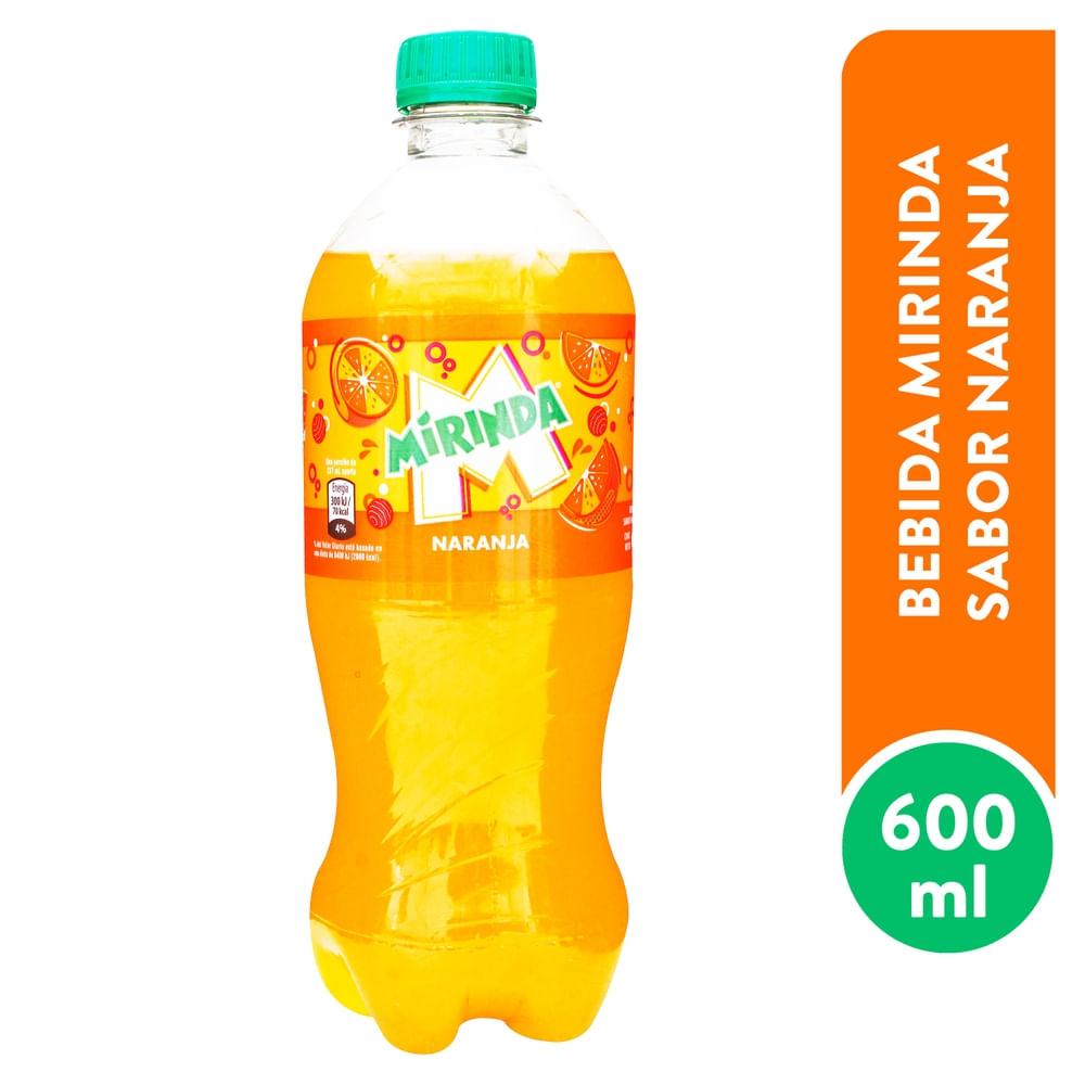 Gaseosa Mirinda Sabor Naranja Pet 600Ml