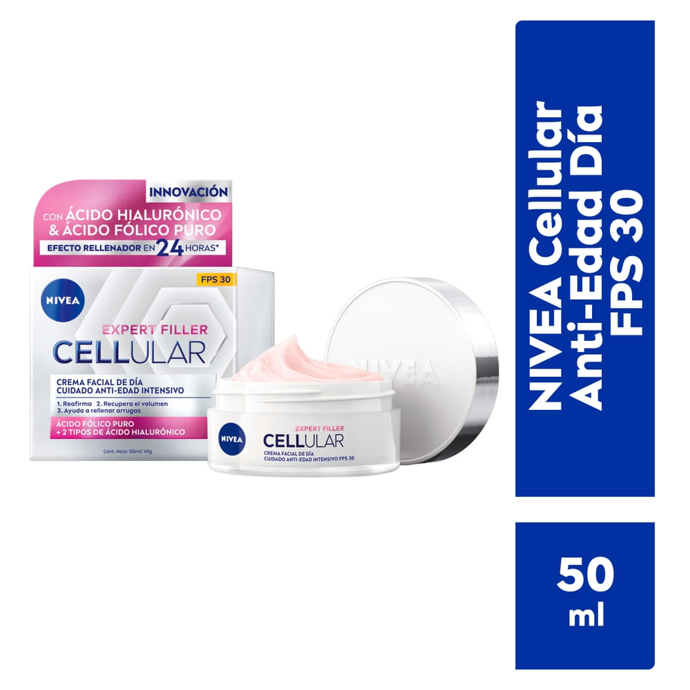 Crema Facial Cellular Antiedad Dia FPS 30 Nivea