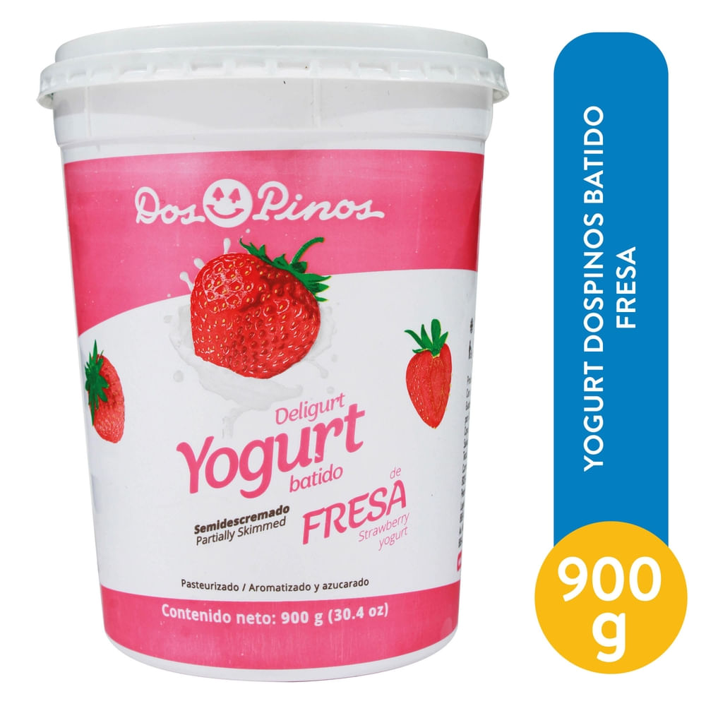 Yogurt Dos Pinos Batido Fresa - 900 g