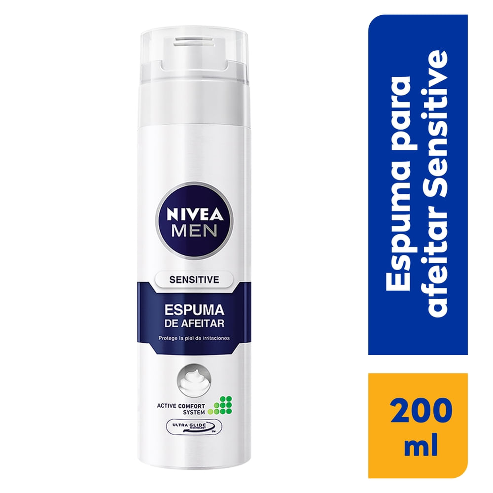 Espuma Nivea Men Para Afeitar Sensitive - 200 ml