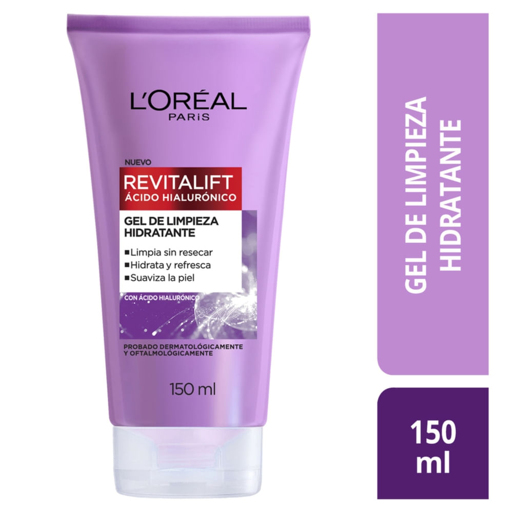 Gel Facial Limpiador Ácido Hialurónico Revitalift Loreal