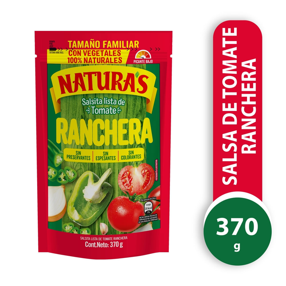 Salsa Natura Ranchera en Frasco - 370 g