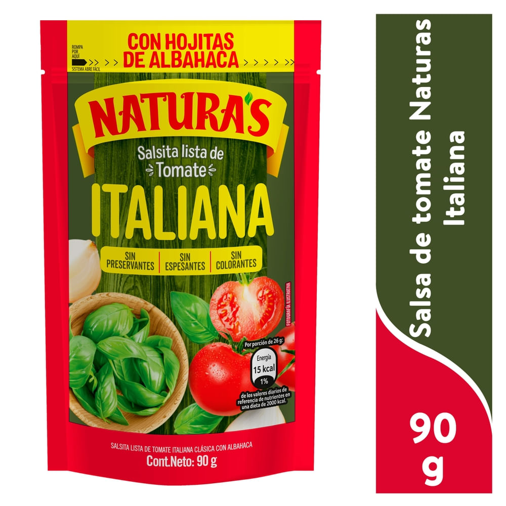 Salsita Tomate Italiana Naturas