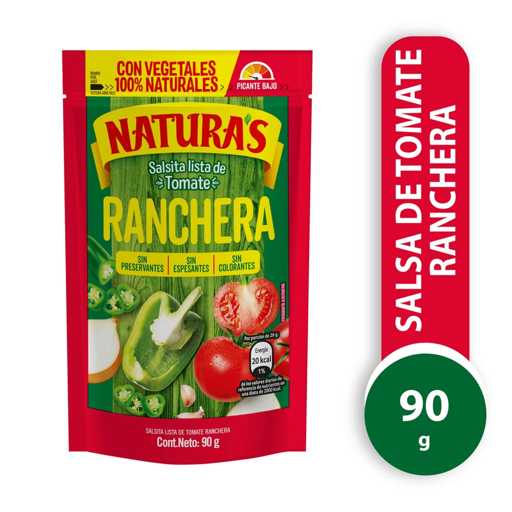 Salsita Tomate Ranchera Naturas