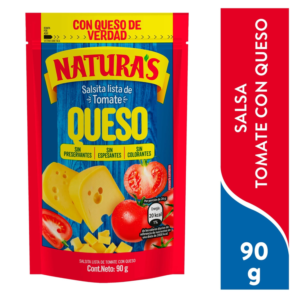 Salsita Tomate Queso Naturas