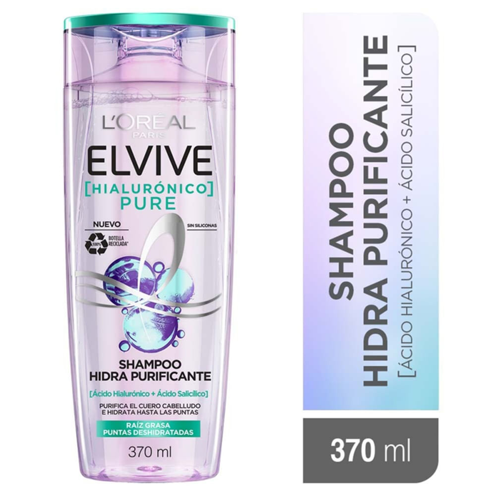 Shampoo Hialurónico Hidra Purificante Loreal Elvive