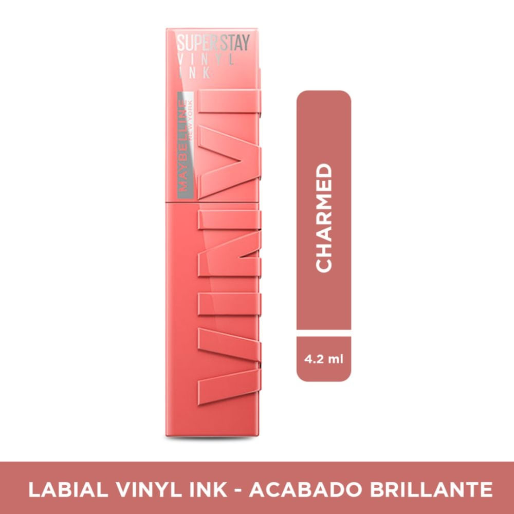 Labial líquido Vinyl Ink Maybelline NY Tono Charmed - 4.2 ml