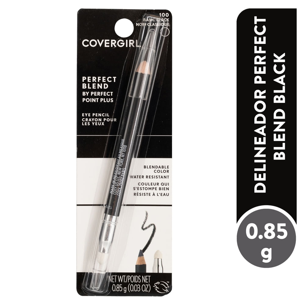 Lápiz delineador Covergirl perfect blend basic black 100 - 0.85 g
