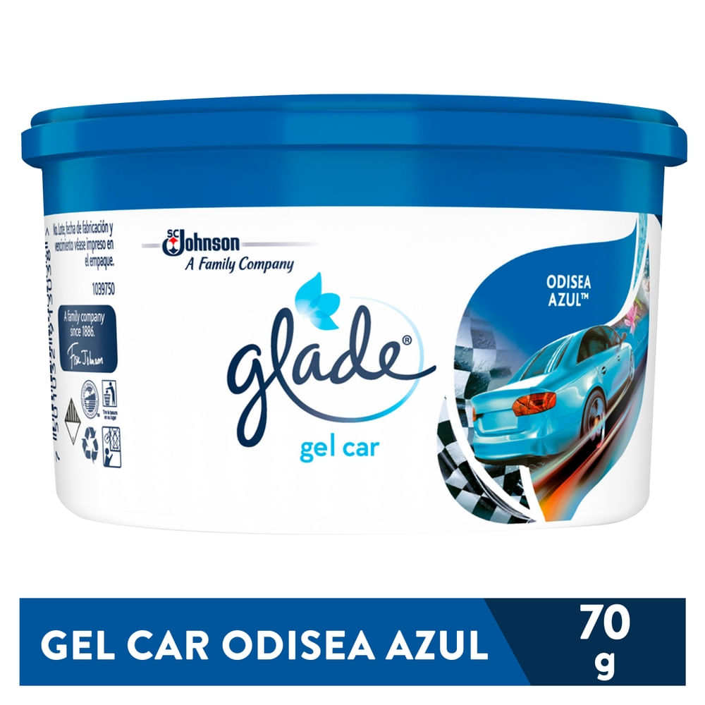 Aromatizante para carro Glade en gel blue odyssey - 70 g