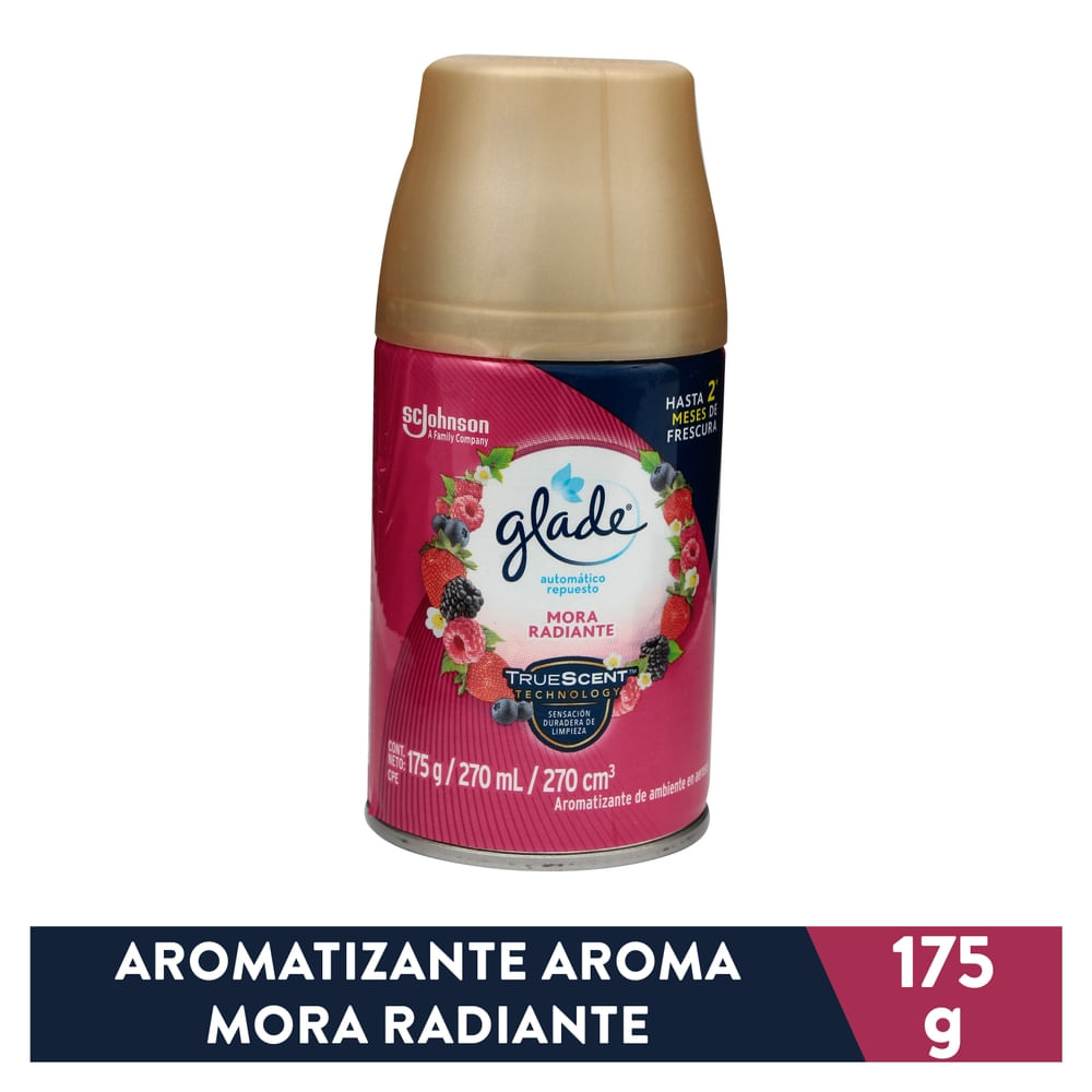 Aromatizante Glade Automático Mora Radiante Repuesto - 175 g