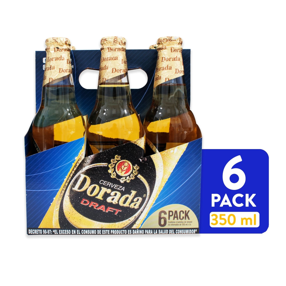 Cerveza Dorada Draft En Botella 6 Pack - 2100 ml