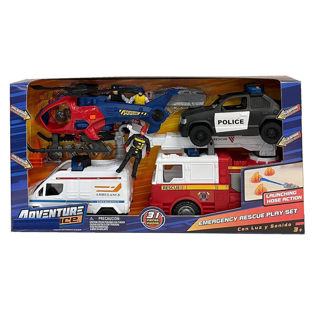 Set de juguetes Adventure Force rescate de emergencia