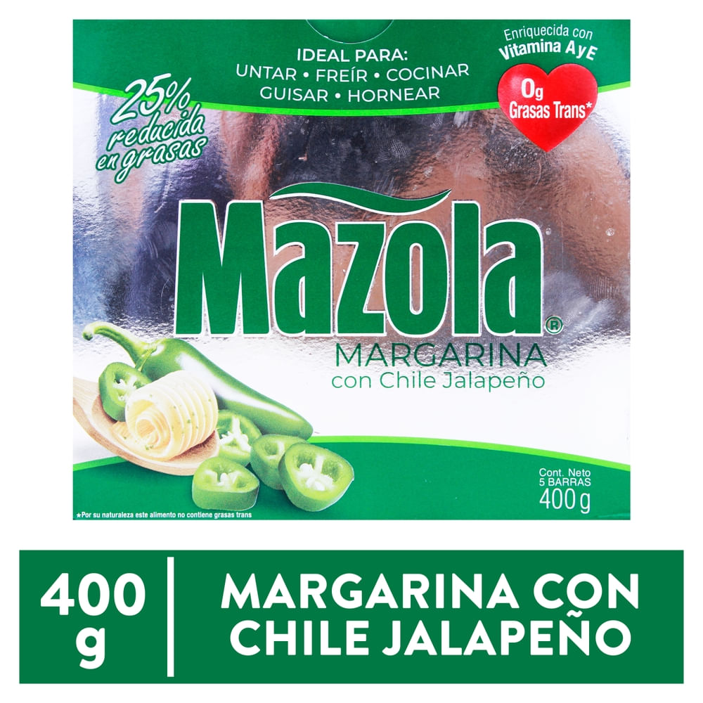Margarina Vegetal Con Chile Jalapeño