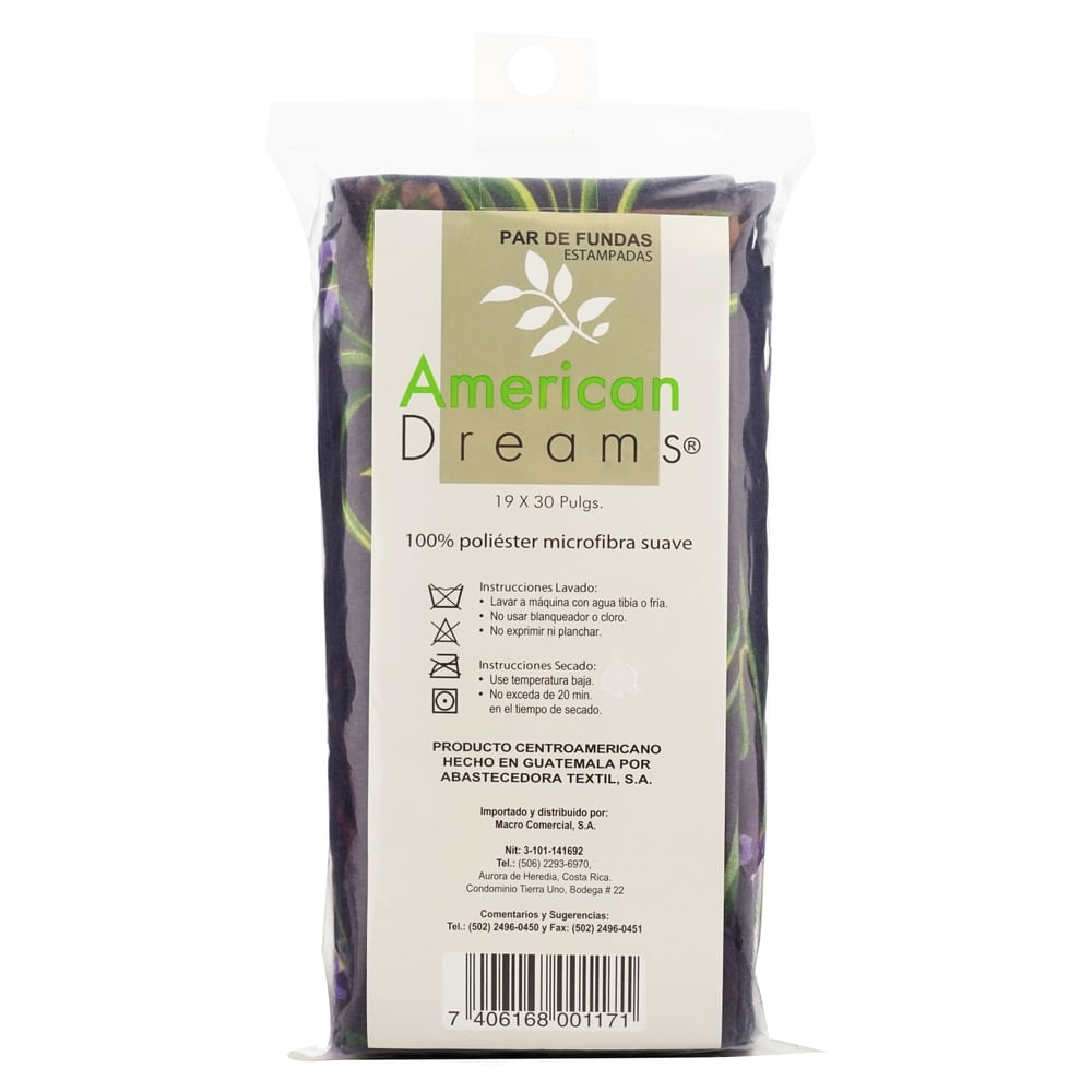 American Dream Set 2 Fundas Estampadas