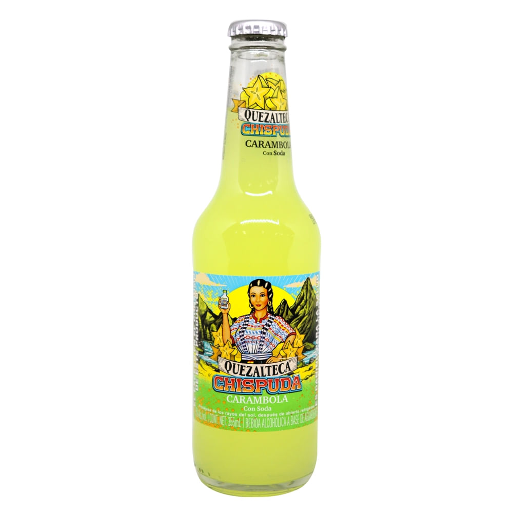 Bebida alcohólica Quezalteca Chispuda Carambola - 355 ml
