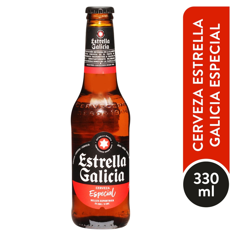 Cerveza Estrella Galicia Especial - 330 ml