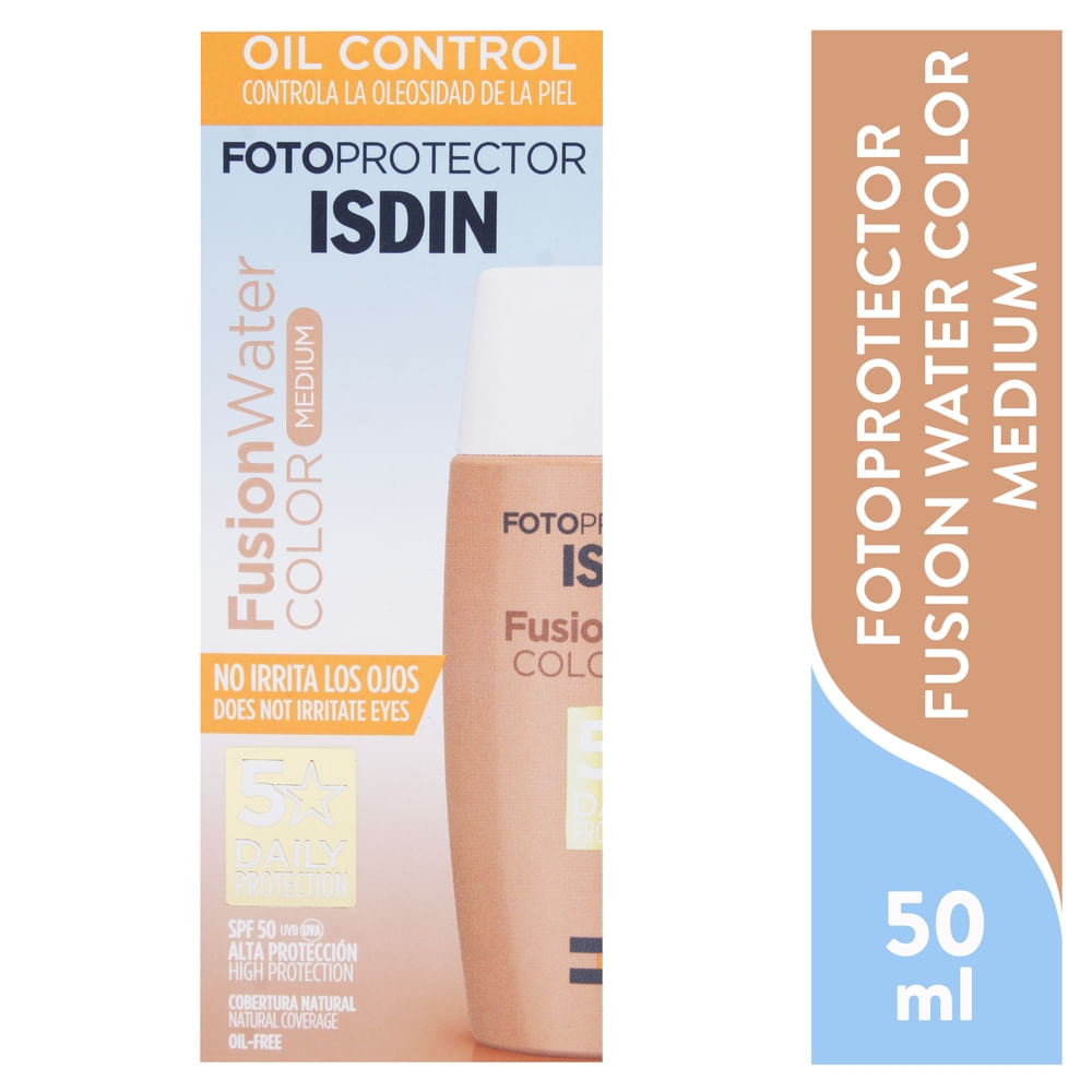 Fotoprotector Isis Pharma fusion water fps 50 color medium - 50 ml