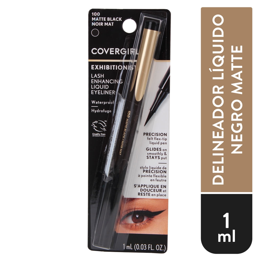 Delineador Covergirl lash enhancing negro matte - 1 ml