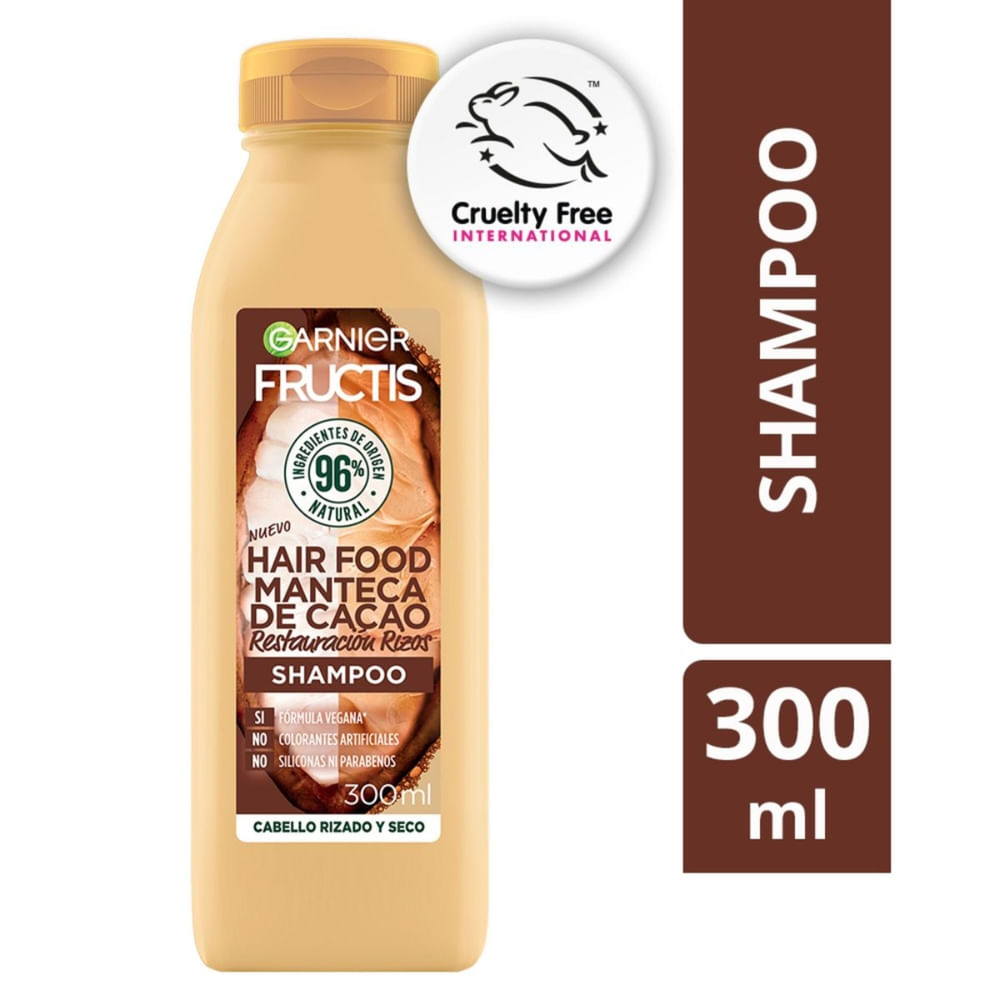 Shampoo Cacao Restauración Rizos Hairfood Fructis