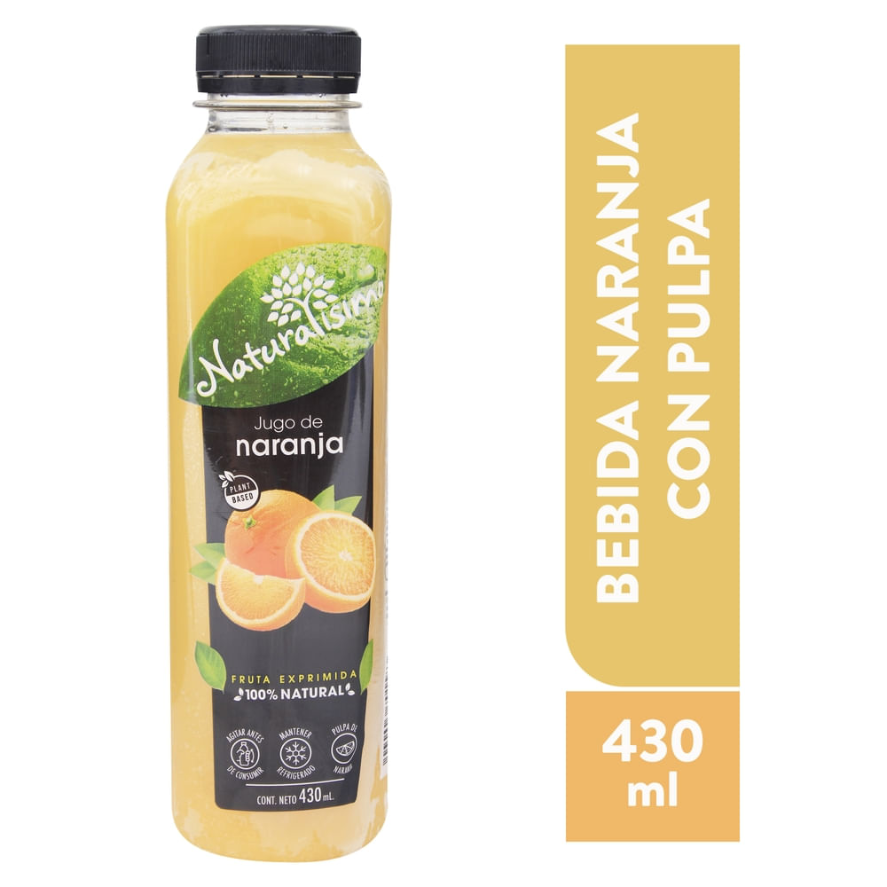 Bebida Naturalisimo de naranja con pulpa refrescante y natural - 430 ml