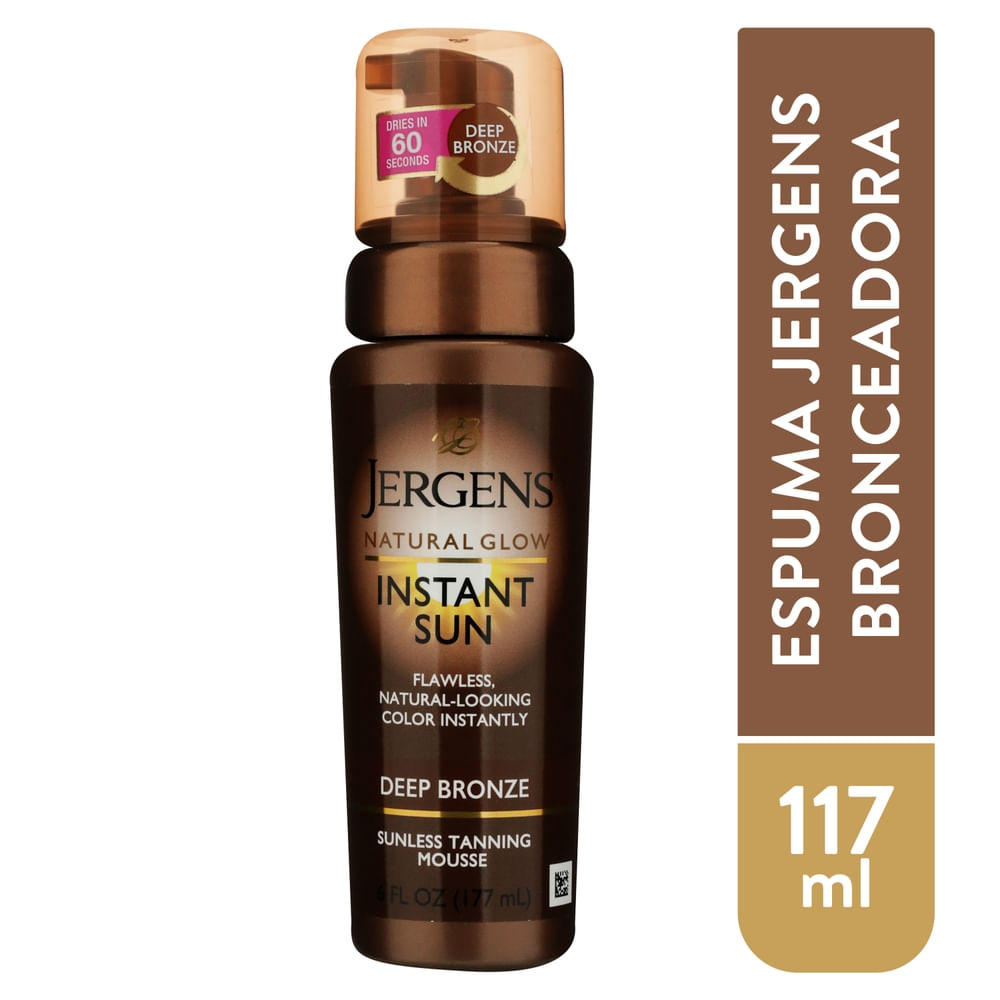 Espuma bronceadora Jergens color oscuro - 177 ml