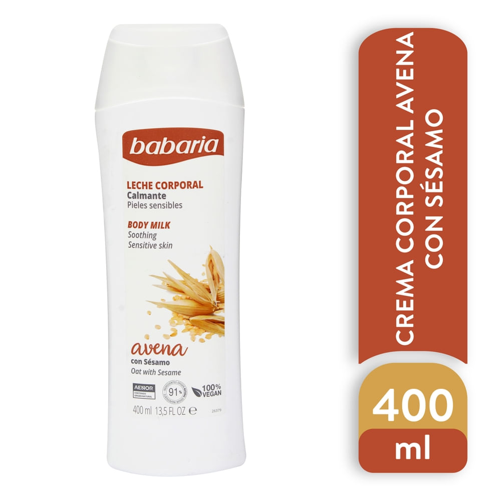 Body Milk Babaria Con Avena - 400ml