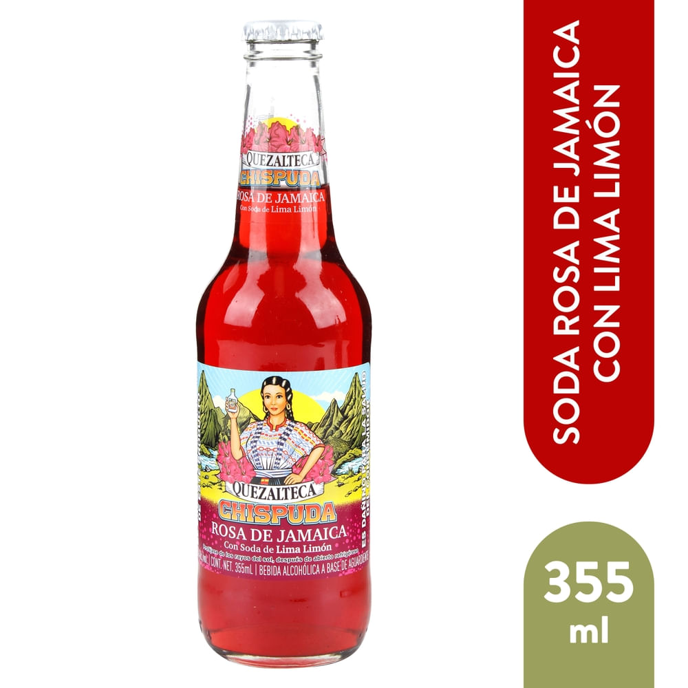 Bebida Quezalteca alcohólica jamaica botella - 355 ml