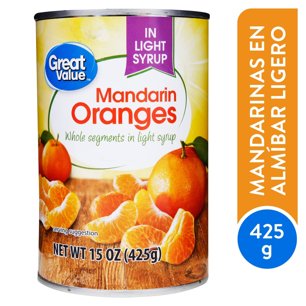Mandarinas Great Value Enlatadas - 425 g
