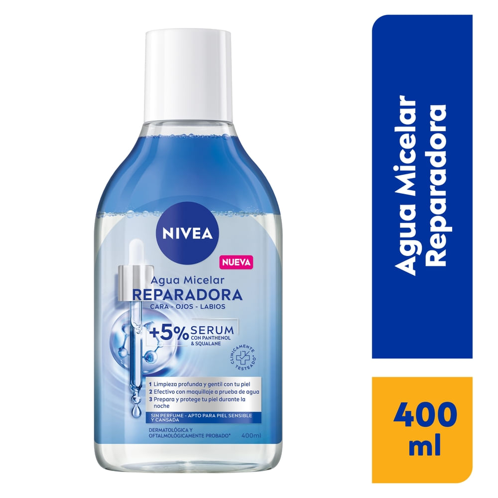 Agua Micelar Desmaquillante Reparadora Nivea
