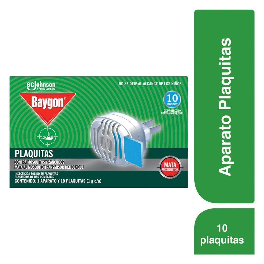 Insecticida Baygon Plaquitas + Aparato